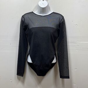 Vintage Gold Label Victoria's Secret Mesh Bodysuit Large